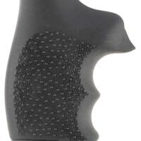 Hogue 60100 Monogrip Cobblestone Black Nylon with Finger Grooves for S&W J Frame with Round Butt