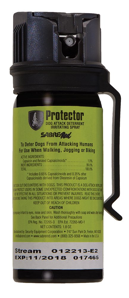 Sabre SRPMK3 Dog Spray Capsaicin Range 15 ft 1.80 oz Includes Belt Clip