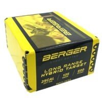 Berger Hybrid Target Bullets .25 cal 135gr HPBT 500/ct