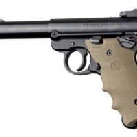 Ruger MKIV Rubber Grip with Finger Grooves Flat Dark Earth