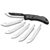 Outdoor Edge RazorEDC Lite Replaceable Blade Folding Knife 3-1/2" Drop Point Blade Grey