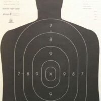 Speedwell Official NRA Police Qualification Silhouette Police Silhouette - Black - 200/Pack