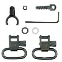 Grovtec Two Piece Barrel Band Swivel Sets .420" to .470" Black