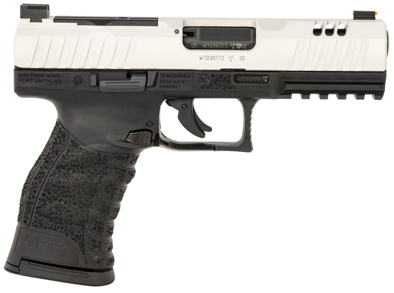 WALTHER WMP 22WMR PSTL 4.3" BLK/STS OPTIC READY 2-15RDS