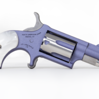 NAA MINI-REVOLVER .22 LR, 1 1/8", WHT PEARL W/ ORCHID FINISH