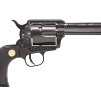 CHIAPPA 1873 REVOLVER SAA 22LR PISTOL BLACK 4.75" ENGRAVED FRAME