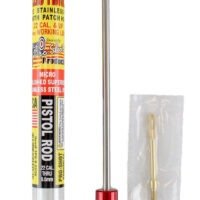 Pro-Shot 1PS82226 Micro-Polished Cleaning Rod .22 Cal & Up Pistol 8" Stainless Steel w/Swivel Handle