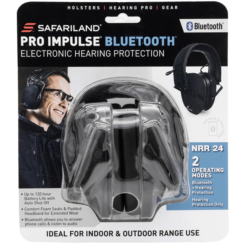 Safariland Pro Impulse Hearing Protection Muff Bluetooth Black - Image 2