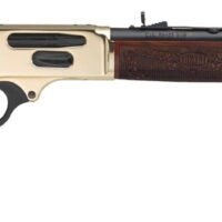 Henry H0243030 Side Gate Full Size 30-30 Win 5+1 20" Blued Steel Barrel, Polished Brass Receiver, American Walnut Stock Right Hand