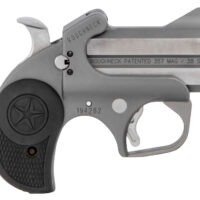 Bond Arms BARN Roughneck 38 Special/357 Mag 2 Shot 2.50" Rough Matte Stainless Steel Barrel & Frame, Black Rubber Grips