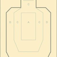 Action Target IPSCP100 Military IPSC/USPSA IPSC Paper Hanging 23" x 35" Black/White 100 Per Box