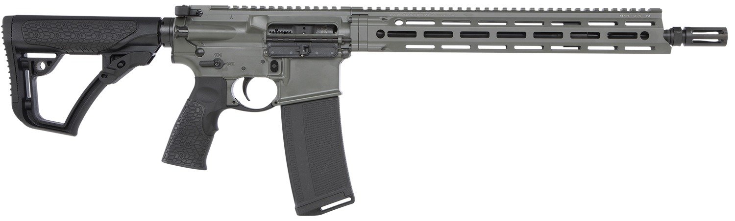 Daniel Defense 0212801219047 DDM4 V7 SLW 5.56x45mm NATO 14.50" 32+1 Deep Woods Green Cerakote 6 Position w/SoftTouch Overmolding Stock