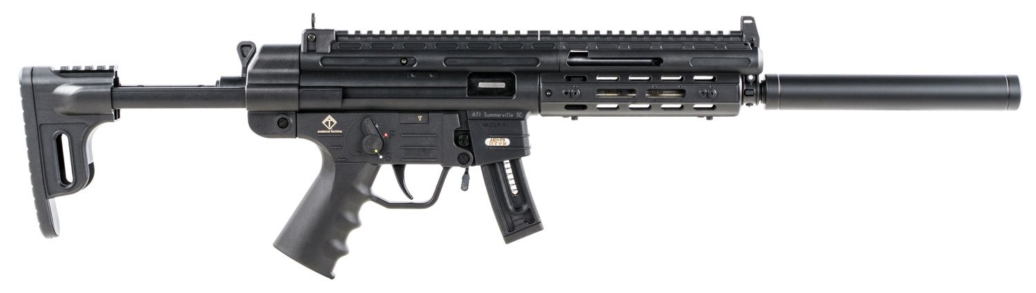 GSG GERGGSG1610ML GSG-16 Full Size 22 LR 10+1 16.25" Black Black Polymer Receiver Black Collapsible w/Storage Compartment Stock Right Hand