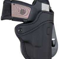 1791 Gunleather ORPDH21SBLR BH2.1 Optic Ready OWB Size 2.1 Stealth Black Leather Paddle Compatible w/Glock 17/S&W M&P Shield/Springfield XD Right Hand