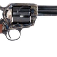 Taylors & Company 200070 1873 Cattleman 45 Colt (LC) Caliber with 4.75" Blued Finish Barrel, 6rd Capacity Blued Finish Cylinder, Color Case Hardened Steel Frame & Birdshead Walnut Grip