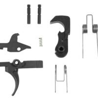 LBE Unlimited ARTRGRP Replacement Trigger Mil-Spec Group, Curved Trigger with Black Finish for AR-15