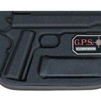 GPS Bags 907PC Custom Molded w/ Lockable Zippers Internal Mag Holder & Black Finish for Glock 17/19/22/23/26/27