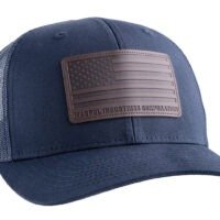 Magpul MAG1212-410 Standard Trucker Hat Navy Adjustable Snapback OSFA Structured Leather Patch