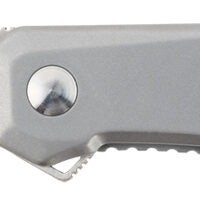 CRKT K230XXP Facet  3.37" Folding Sheepsfoot Plain Satin D2 Steel Blade/ Stainless Steel Handle Includes Pocket Clip