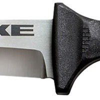 Cold Steel CS-53NCT Spike 4" Fixed Tanto Plain Cryo 4116 SS Blade/Black Scalloped Griv-Ex Handle Includes Bead Chain Lanyard/Sheath