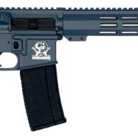 Great Lakes Firearms GL15223SSBLU AR-15 223 Wylde 30+1 16" Stainless Barrel, Blue Titanium Cerakote Receiver, Full Picatinny Rail, Black Collapsible Stock, Polymer Grip