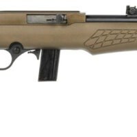 Rossi RS22L1811L RS22 Semi-Auto 22 LR 10+1 18" Black Barrel, Bronze Monte Carlo Stock/Rec, Fiber Optic Sights