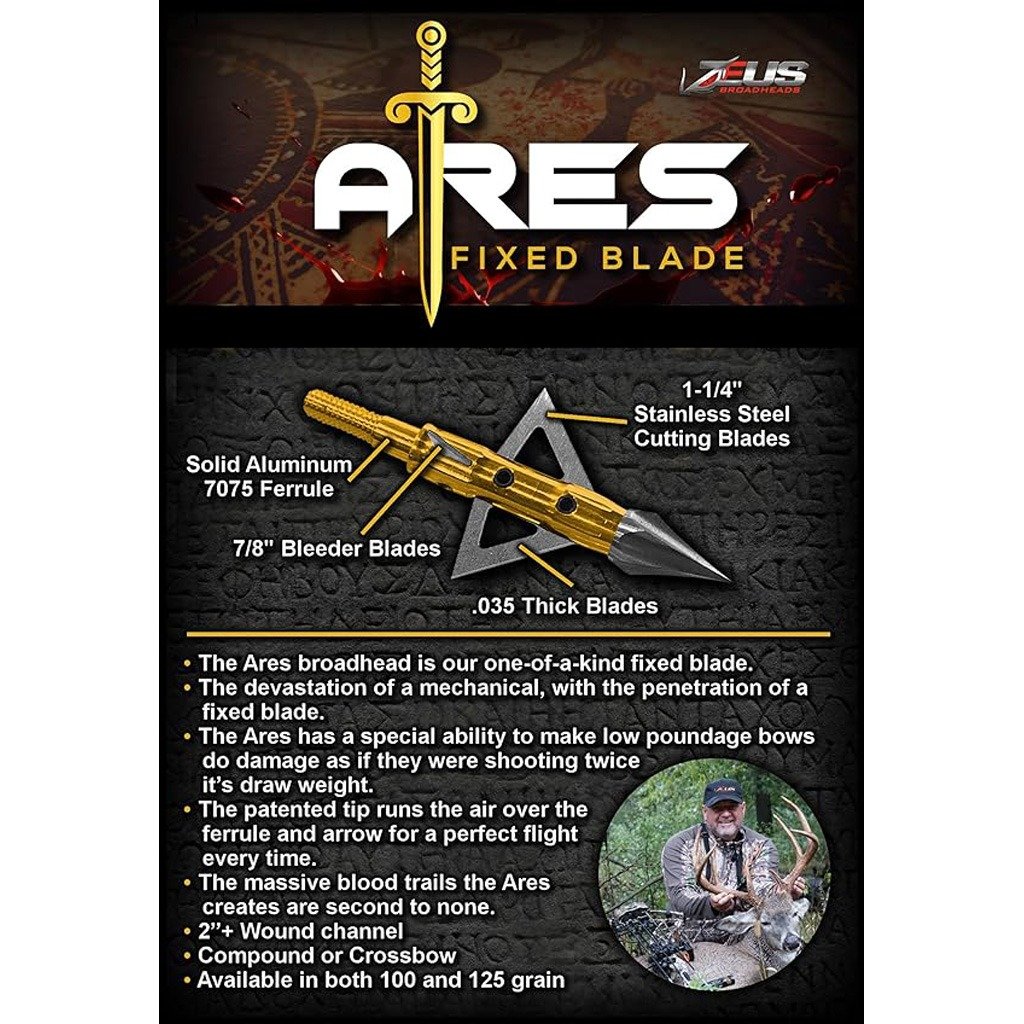 Zeus Ares Broadhead 125 gr. 3 pk. - Image 2
