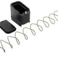 Shield Arms G19ME5BLK Magazine Extension  +5 Extended 9mm Luger/40 S&W 5rd Compatible w/Glock 19/23, Black Anodized Aluminum