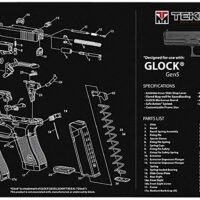 TekMat TEKR20GLOCK-G5 Glock Gen 5 Ultra 20 Cleaning Mat Multi-Color Rubber 15"x20" Glock Gen5 Parts Diagram