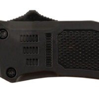Steel River Knives MT616BT Spartan  Mini 2.75" OTF Tanto Plain Black/Silver 440C SS Blade/ 4.25" Black Aluminum Zinc Alloy Handle