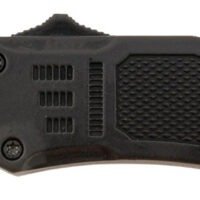 Steel River Knives MT616BDP Spartan  Mini 2.75" OTF Tanto Plain Laser Etched Damascus 440C SS Blade/4.25" Black Aluminum Zinc Alloy Handle