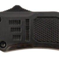Steel River Knives MT616BRDAMDP Spartan  Mini 2.75" OTF Drop Point Plain Real Damascus 4.25"/ Black Aluminum Zinc Alloy Handle