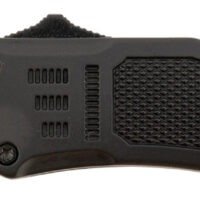 Steel River Knives MT616BRDAMT Spartan  Mini 2.75" OTF Tanto Plain Real Damascus/4.25" Black Aluminum Zinc Alloy Handle