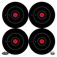 Birchwood Casey 35504 Dirty Bird 5.50" Bullseye Tagboard Hanging Black/White 12 PK