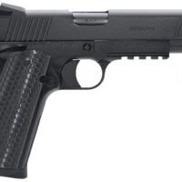 Girsan 392061 MC1911 S Untouchable Full Size Frame 9mm Luger 9+1 5" Black Steel Barrel, Black Serrated Steel Slide & Frame w/Beavertail & Picatinny Rail, Black Polymer Grip
