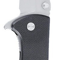 CRKT 6450D2 Drifter  EDC 2.88" Folding Drop Point Plain Stonewashed D2 Steel Blade, Black Textured G10 Handle