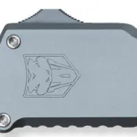 CobraTec Knives  Utility  OTF 3.38" Gray Aluminum Handle