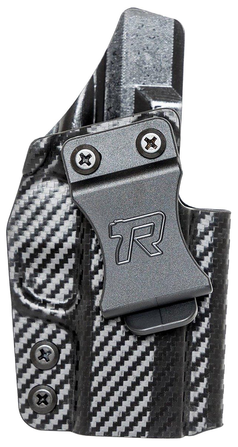 Rounded Gear SFAHELLCATCFRHVAR Kydex IWB Black Kydex Fits Springfield Hellcat Belt Clip Right Hand