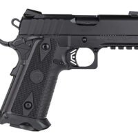 Girsan 395055 Witness2311  45 ACP 11+1 3.40" Black Steel Barrel, Black Serrated Steel Slide, Black Polymer Frame w/Beavertail & Picatinny Rail, Black Checkered Polymer Grip, Ambidextrous