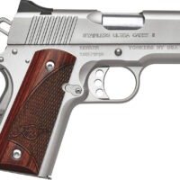 Kimber Mfg, Inc 3200330 Ultra Carry II 45 ACP 7+1 3" Stainless Match Grade Barrel, Satin Silver Serrated Stainless Steel Slide, Satin Silver Aluminum Frame w/Beavertail, Rosewood Grip