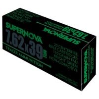 Supernova PMSN762G Green Tracer 7.62mm 110 gr Full Metal Jacket 20 Per Box/ 50 Cs