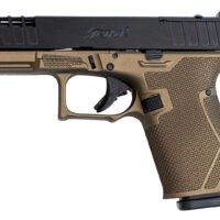 Great Lakes Firearms GL19BRZ Striker Compact Frame 9mm Luger 15+1 4" Black Nitride Steel Barrel, Black Cerakote Serrated w/Slide Cuts Steel Slide, Bronze Cerakote Polymer Frame & Grip, Ambidextrous