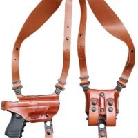 1791 Gunleather NSS1CBRHR Optic Ready Shoulder Horizontal Brown Fits 1911 Right Hand