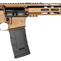 Diamondback DB1718B042 DB15 300 Blackout 30+1 Burnt Bronze Cerakote Picatinny Rail Aluminum Receiver, Black Synthetic Stock