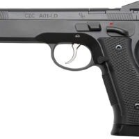 Cz Custom Shop 96336 A01-LD  9mm Luger 19+1 5" Match Grade Bull Barrel, Black Optic Cut/Serrated Steel Slide, Black Polycoat Steel Frame w/Beavertail, Black G10 Grip, Long Dustcover