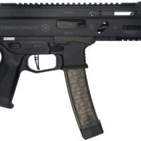 Grand Power 8588005808590 SP9A3S Stribog 9mm Luger 30+1 5.50" Black Threaded Barrel, M-LOK Handguard, Black Aluminum Picatinny Rail Receiver, Rear Picatinny Rail, Black Polymer Grip, Thread Protector