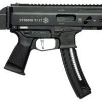 Grand Power 197892004817 TR22 Stribog 22 LR 25+1 10" Black Threaded Barrel, Black Hardcoat Anodize Receiver w/Picatinny Rail, Black SB Tactical Brace, Black Polymer Grip, Ambidextrous
