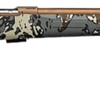 CZ-USA 02322 CZ 457 American Hunter 22 LR 5+1 20" Bronze Cerakote Steel Barrel, Bronze Cerakote Drilled & Tapped Steel Receiver, Veil Camo Fixed Synthetic Stock