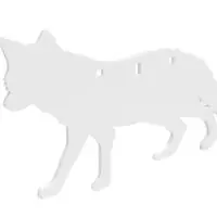 Birchwood Casey BC-47711 Centerfire Silhouette Coyote 3/8" AR500 Steel Target