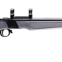 CVA PR2119M Wolf 50 Cal 24" Blued Steel Barrel & Steel Receiver w/Picatinny Rail, Fixed Stealth Gray Synthetic Stock